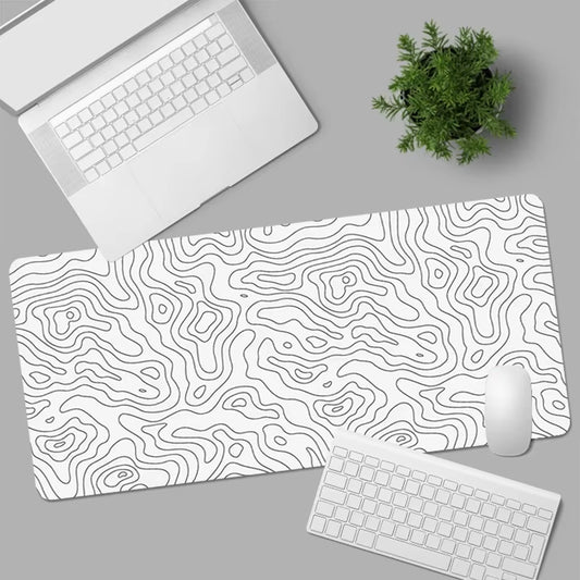 Black and White Mouse Pad Large Computer Gaming Accessories Mousepads Desk Mats Carpet Anti-Slip Laptop Soft Mice Pad Mouse Mat