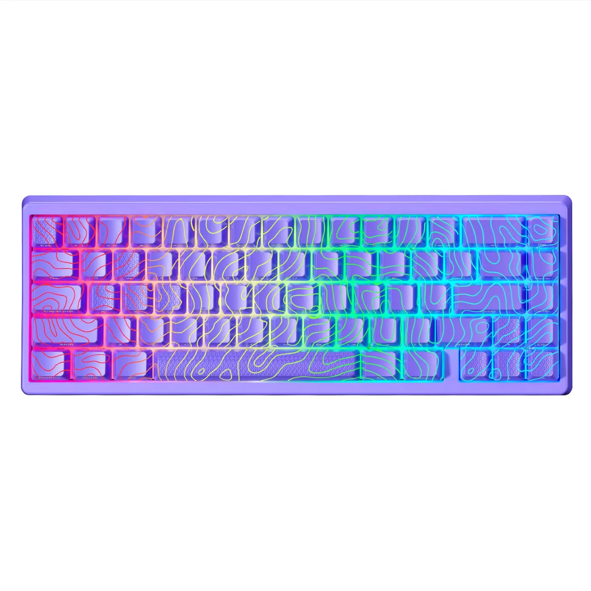 Wireless Mechanical Keyboard M67 Jadestone with Imd-Tech Keycaps Tri-Mode Topographic White Gamer Keyboard Gasket Design